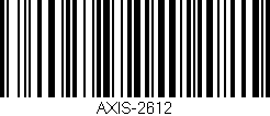 Código de barras (EAN, GTIN, SKU, ISBN): 'AXIS-2612'