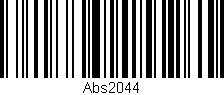 Código de barras (EAN, GTIN, SKU, ISBN): 'Abs2044'