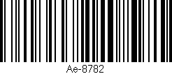 Código de barras (EAN, GTIN, SKU, ISBN): 'Ae-8782'
