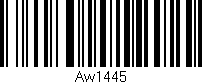 Código de barras (EAN, GTIN, SKU, ISBN): 'Aw1445'