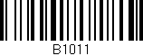Código de barras (EAN, GTIN, SKU, ISBN): 'B1011'
