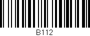 Código de barras (EAN, GTIN, SKU, ISBN): 'B112'