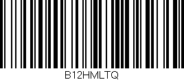 Código de barras (EAN, GTIN, SKU, ISBN): 'B12HMLTQ'