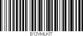 Código de barras (EAN, GTIN, SKU, ISBN): 'B12VMLKIT'
