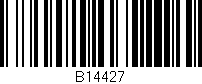 Código de barras (EAN, GTIN, SKU, ISBN): 'B14427'