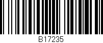 Código de barras (EAN, GTIN, SKU, ISBN): 'B17235'