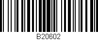 Código de barras (EAN, GTIN, SKU, ISBN): 'B20602'