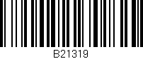 Código de barras (EAN, GTIN, SKU, ISBN): 'B21319'