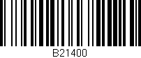 Código de barras (EAN, GTIN, SKU, ISBN): 'B21400'