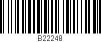Código de barras (EAN, GTIN, SKU, ISBN): 'B22248'