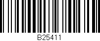 Código de barras (EAN, GTIN, SKU, ISBN): 'B25411'