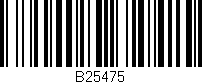 Código de barras (EAN, GTIN, SKU, ISBN): 'B25475'