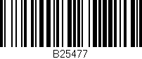 Código de barras (EAN, GTIN, SKU, ISBN): 'B25477'