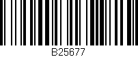 Código de barras (EAN, GTIN, SKU, ISBN): 'B25677'