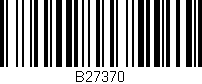 Código de barras (EAN, GTIN, SKU, ISBN): 'B27370'