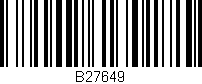 Código de barras (EAN, GTIN, SKU, ISBN): 'B27649'