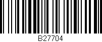 Código de barras (EAN, GTIN, SKU, ISBN): 'B27704'