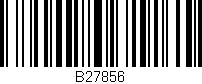 Código de barras (EAN, GTIN, SKU, ISBN): 'B27856'
