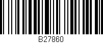 Código de barras (EAN, GTIN, SKU, ISBN): 'B27860'