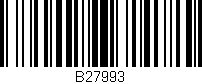 Código de barras (EAN, GTIN, SKU, ISBN): 'B27993'