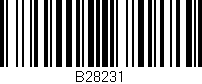 Código de barras (EAN, GTIN, SKU, ISBN): 'B28231'