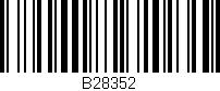 Código de barras (EAN, GTIN, SKU, ISBN): 'B28352'
