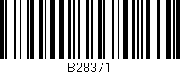 Código de barras (EAN, GTIN, SKU, ISBN): 'B28371'