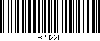 Código de barras (EAN, GTIN, SKU, ISBN): 'B29226'