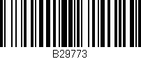 Código de barras (EAN, GTIN, SKU, ISBN): 'B29773'