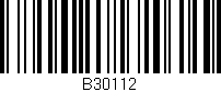 Código de barras (EAN, GTIN, SKU, ISBN): 'B30112'