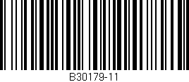 Código de barras (EAN, GTIN, SKU, ISBN): 'B30179-11'