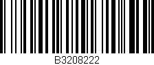 Código de barras (EAN, GTIN, SKU, ISBN): 'B3208222'