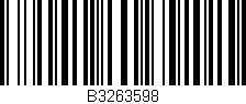 Código de barras (EAN, GTIN, SKU, ISBN): 'B3263598'
