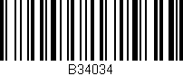 Código de barras (EAN, GTIN, SKU, ISBN): 'B34034'