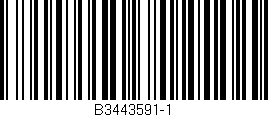 Código de barras (EAN, GTIN, SKU, ISBN): 'B3443591-1'