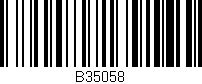 Código de barras (EAN, GTIN, SKU, ISBN): 'B35058'