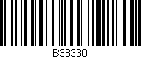 Código de barras (EAN, GTIN, SKU, ISBN): 'B38330'