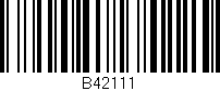Código de barras (EAN, GTIN, SKU, ISBN): 'B42111'