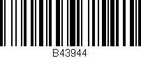 Código de barras (EAN, GTIN, SKU, ISBN): 'B43944'