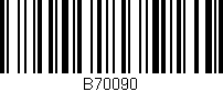 Código de barras (EAN, GTIN, SKU, ISBN): 'B70090'