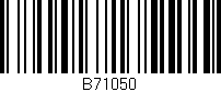 Código de barras (EAN, GTIN, SKU, ISBN): 'B71050'