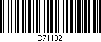Código de barras (EAN, GTIN, SKU, ISBN): 'B71132'