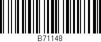 Código de barras (EAN, GTIN, SKU, ISBN): 'B71148'