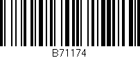 Código de barras (EAN, GTIN, SKU, ISBN): 'B71174'