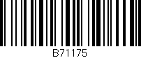 Código de barras (EAN, GTIN, SKU, ISBN): 'B71175'
