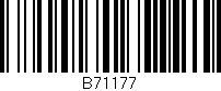 Código de barras (EAN, GTIN, SKU, ISBN): 'B71177'