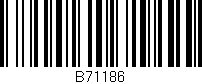 Código de barras (EAN, GTIN, SKU, ISBN): 'B71186'