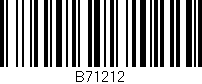 Código de barras (EAN, GTIN, SKU, ISBN): 'B71212'