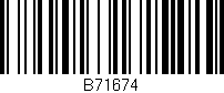 Código de barras (EAN, GTIN, SKU, ISBN): 'B71674'