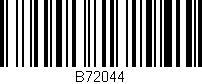 Código de barras (EAN, GTIN, SKU, ISBN): 'B72044'